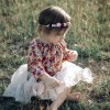 baby kids girls tieback pretty floral headband