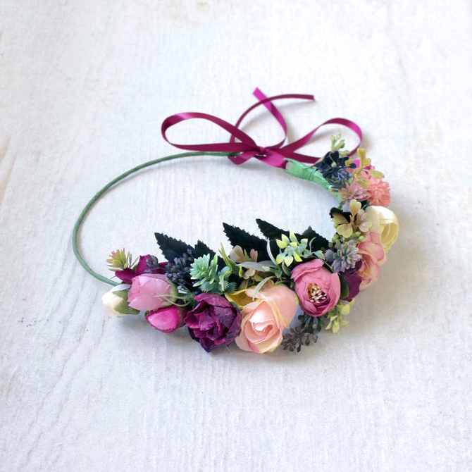 bohemian flower crown