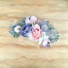 silk floral hair comb wedding