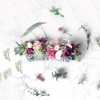 faux flower hair combs