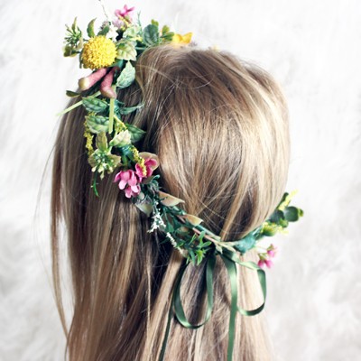 Matilda Australian Native Flower Crown Lilly Lace