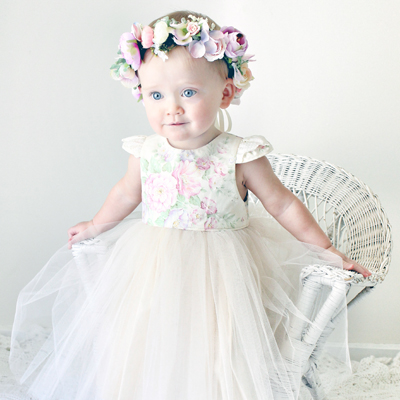 baby floral crown