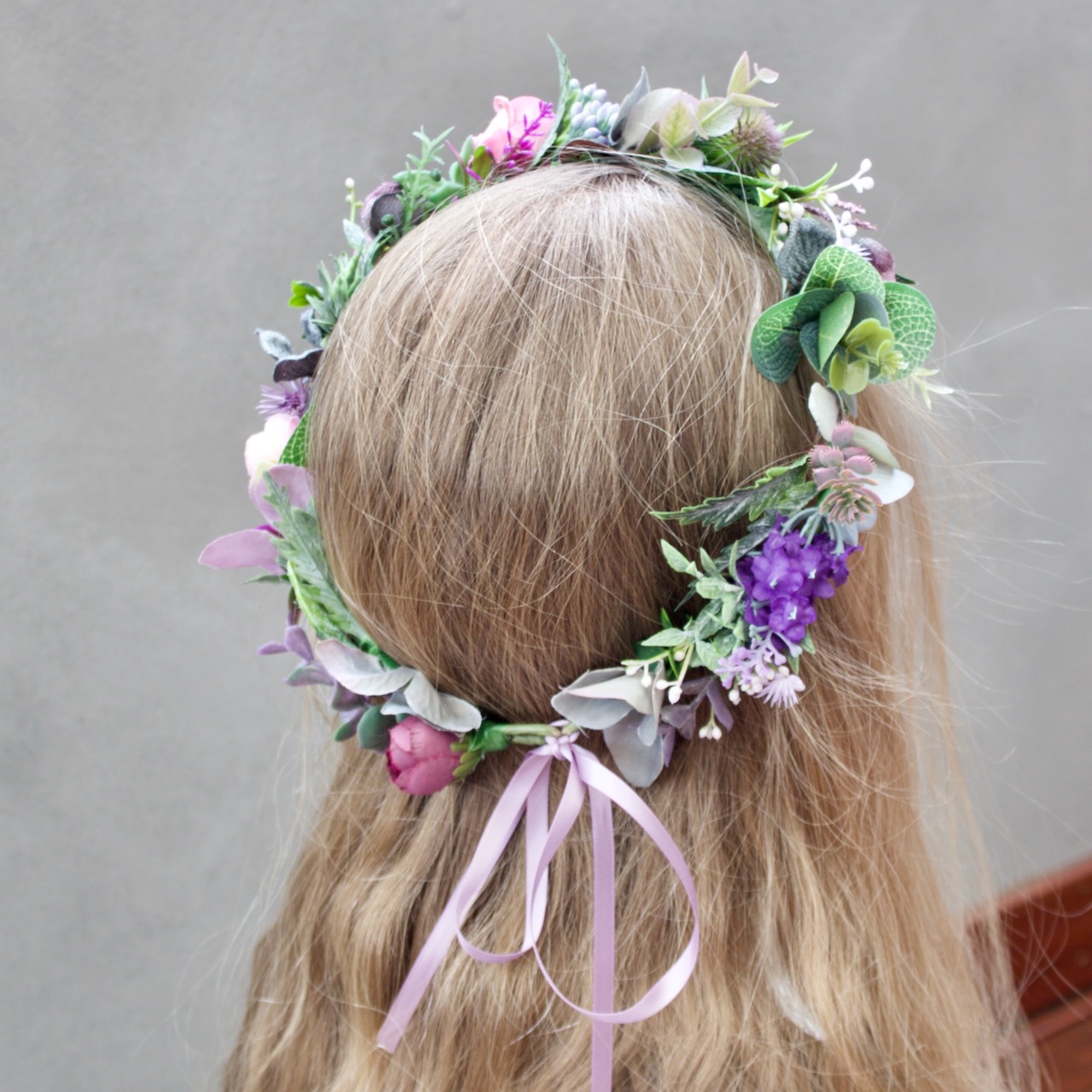 artificial flower hair crowns