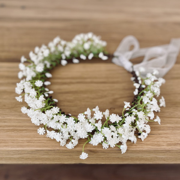 Babys breath flower crown | Lilly & Lace