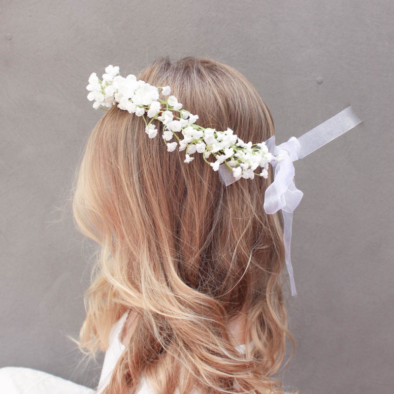 Babys breath flower crown Lilly & Lace