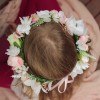 garden wedding floral crown flowergirl