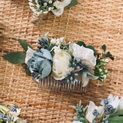 custom made wedding bride hair comb