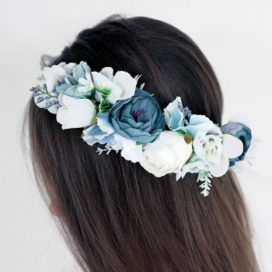 dark blue flower crown