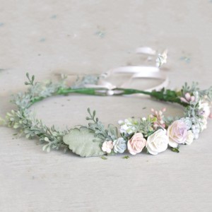 pastel flower headband