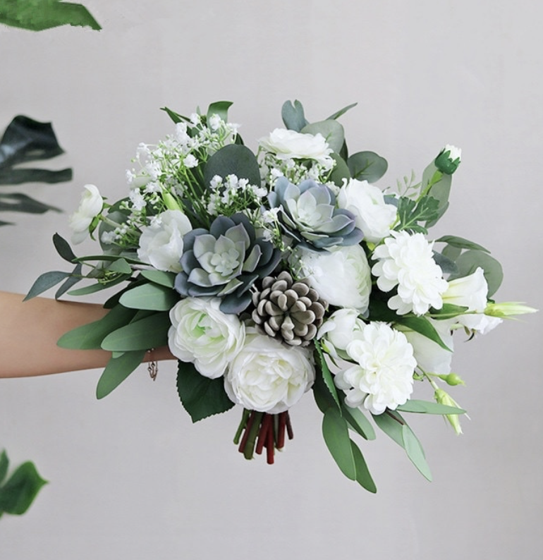 wedding fake flower bouquet