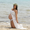 maternity floral crown photoshoot