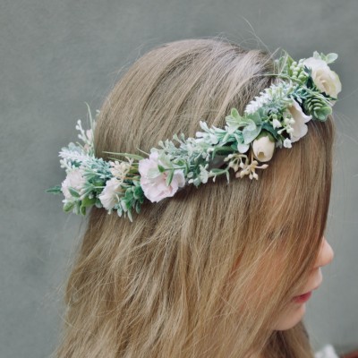 bride flower girl hair crowns