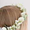 popular ivory rose wedding floral crown Melbourne