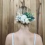 white hair flowers bride australia