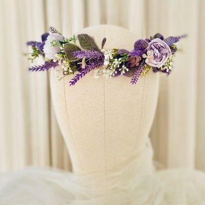 Lavender Flower Crown - Image 4