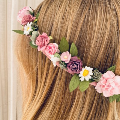 Baby Flower Crown - Pink - Image 5