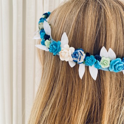 Baby Flower Crown - Blue - Image 5