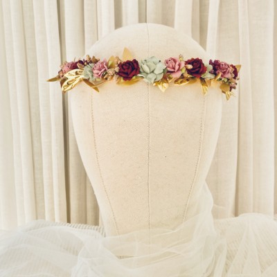 Baby Flower Crown - Dusty Pink - Image 6