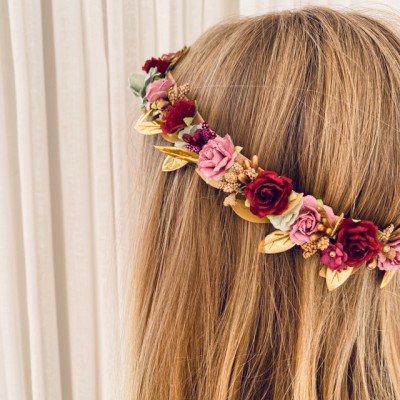 Baby Flower Crown - Dusty Pink - Image 5